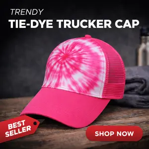 TRUCKER HATS SPIDER PINK