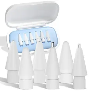 Replacement Pen Tip Compatible with Apple Pencil 1/2/pro, 1 Box Wear-resistant Anti-slip Silent Damping Pen Tip, Tablet & Computer Accessories