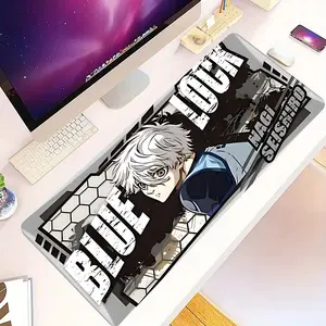 BLUE LOCK Anime Manga Themed Mouse Pad - Officially Inspired Design with Main Characters & Logo, Non-Slip Rubber Base, Smooth Glide Surface, Office & Gaming Desk Accessory, Gaming Accessory, Character Artwork, Durable Material, Gaming Mouse Pad
