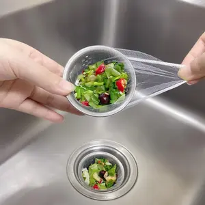 Disposable  Filtering Bag 200 PCSSuitable For Collecting Garbage And Debris From Kitchen Sinks And Bathroom Drains To  Blockages In Waterways.