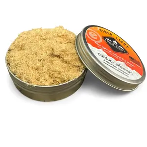 Fiber Light Fire Tinder in round tin