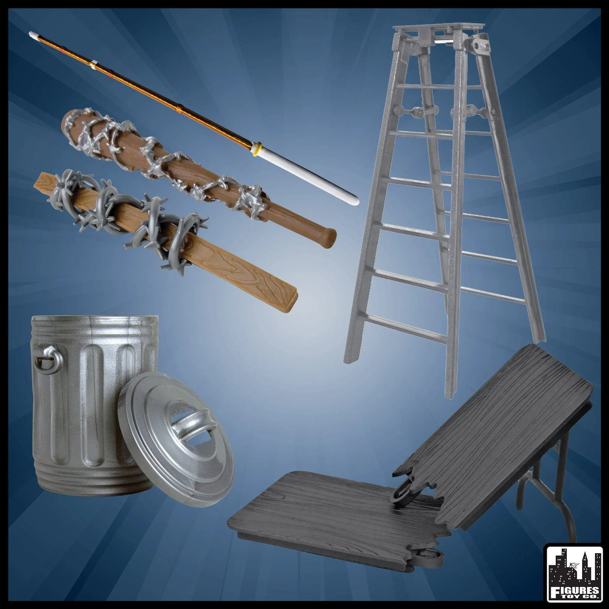 Starter Accessory Set for WWE & AEW Wrestling Action Figures [Version 1]
