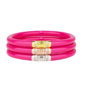 BuDhaGirl | Three Kings All Weather Bangles (AWB) - Epic Pink
