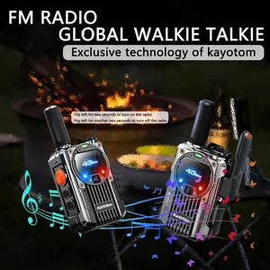 Kayotom, global walkie talkie, adult channel remote walkie talkie, with LED flashlight, home walkie talkie, suitable for hiking camping, wilderness
