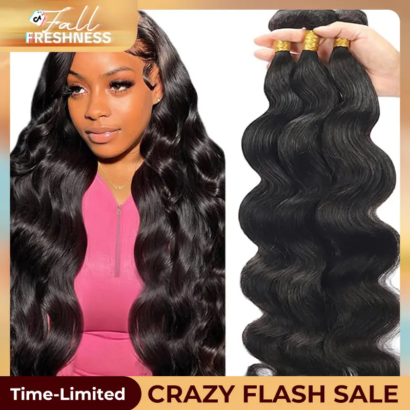 West Kiss Body Wave Human Hair Bundles Brazilian Virgin Hair Straight Bundles Sew in/ Glue in Viral Hair Bundle Deep Wave TikTokShopFallDealsForYou