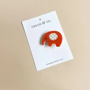 Cutie Clip - Red Elephant