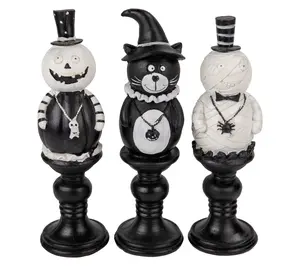 Northlight Halloween Candlestick Decors 8.25" Set of 3