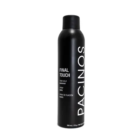 Pacinos Signature Line Men's Final Touch Aerosol Hair Spray - Men's Haircare Texture Defining Styler with Frizz Control, Texture, Lift, Humidity Shield, Wind-Ready Hold, Moisture Support, Add Volume, Fast Drying, Long Lasting Styles