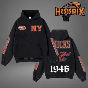 HOOPIX - The Broadway Ballers Premium Acid Washed Cotton Hoodie (Made In USA), NY Hoops Fans Shirt, Game Day Outfits, Gift For Golden State Basketball Fans, Basketball Graphic Tee Hoodie