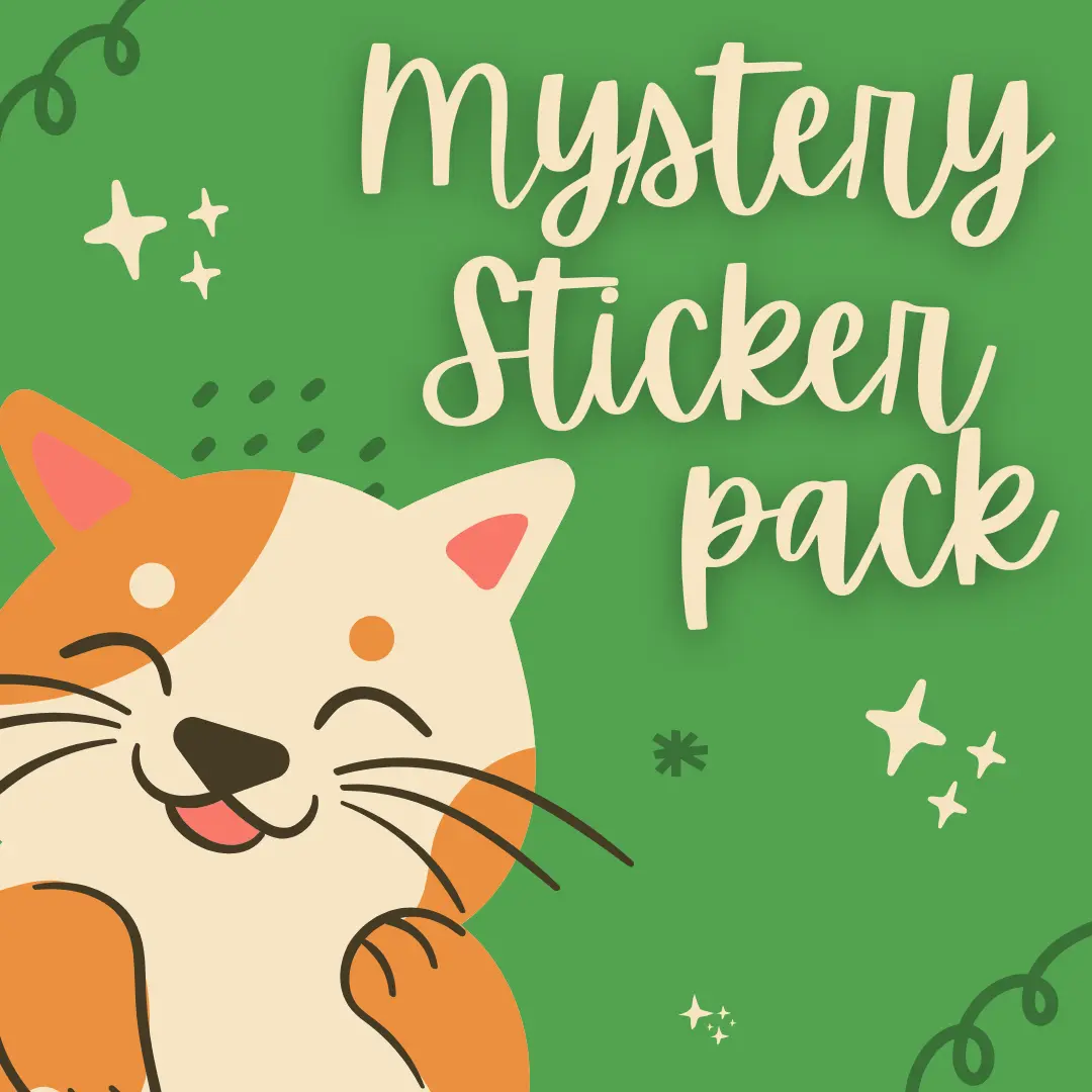 Mystery Sticker pack! 5 Cat Stickers for $5