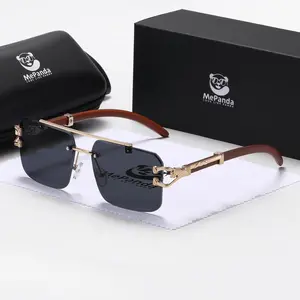MePanda Unisex Frameless Fashionable Outdoor Travel Sunglasses  UV400
