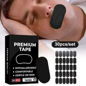 Snore Relief Sleep Patch, Elastic Breathable Nose Strip, Gentle Mouth Closure Breathing Correction, Effective Snoring Relief, Home Travel Health Care
