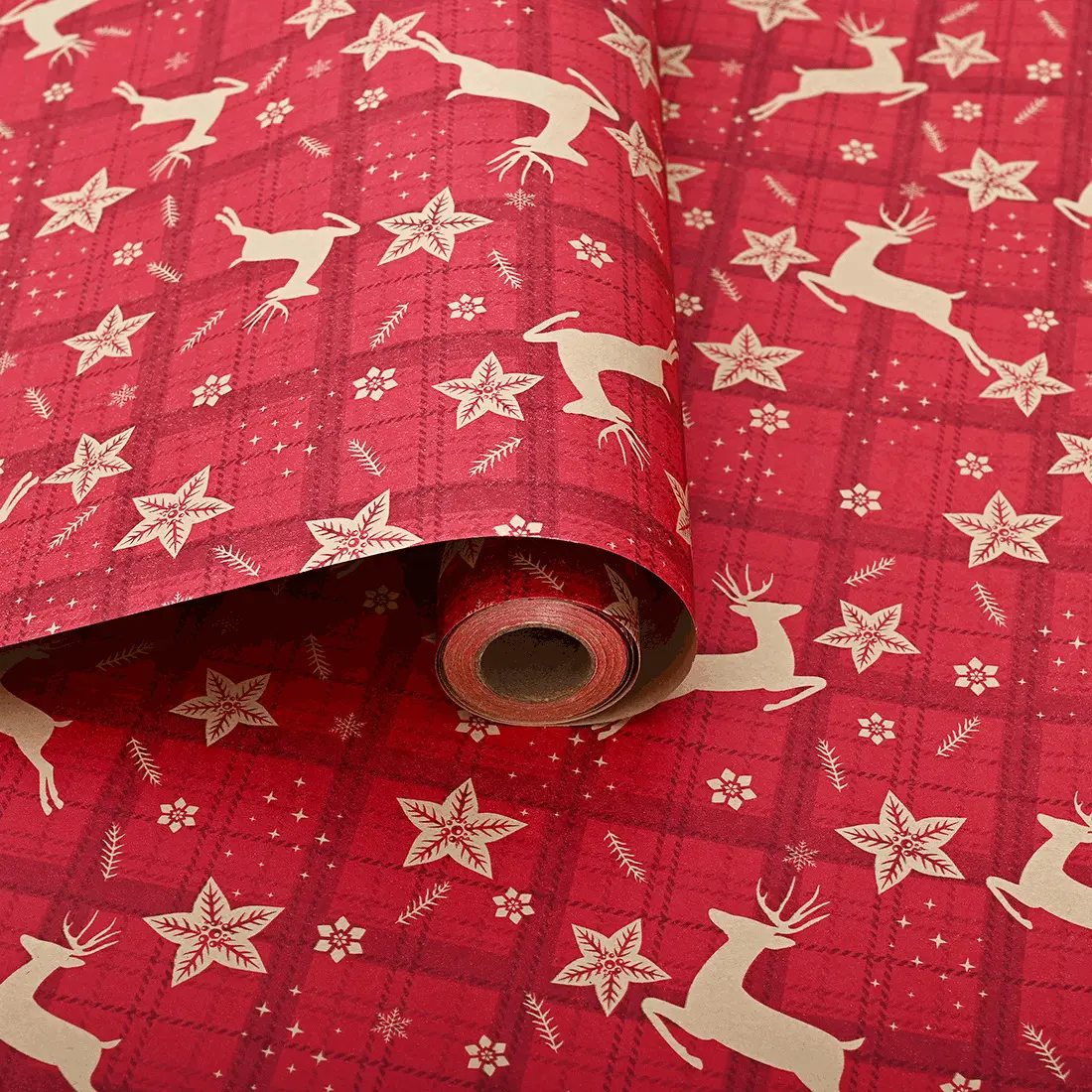 50x5000cm Large Roll Christmas Wrapping Paper, Holiday Gift Box Packaging, Festive Flower Wrap, Ideal for Xmas Presents, Gift Wrapped, Gift Wrapping Supplies