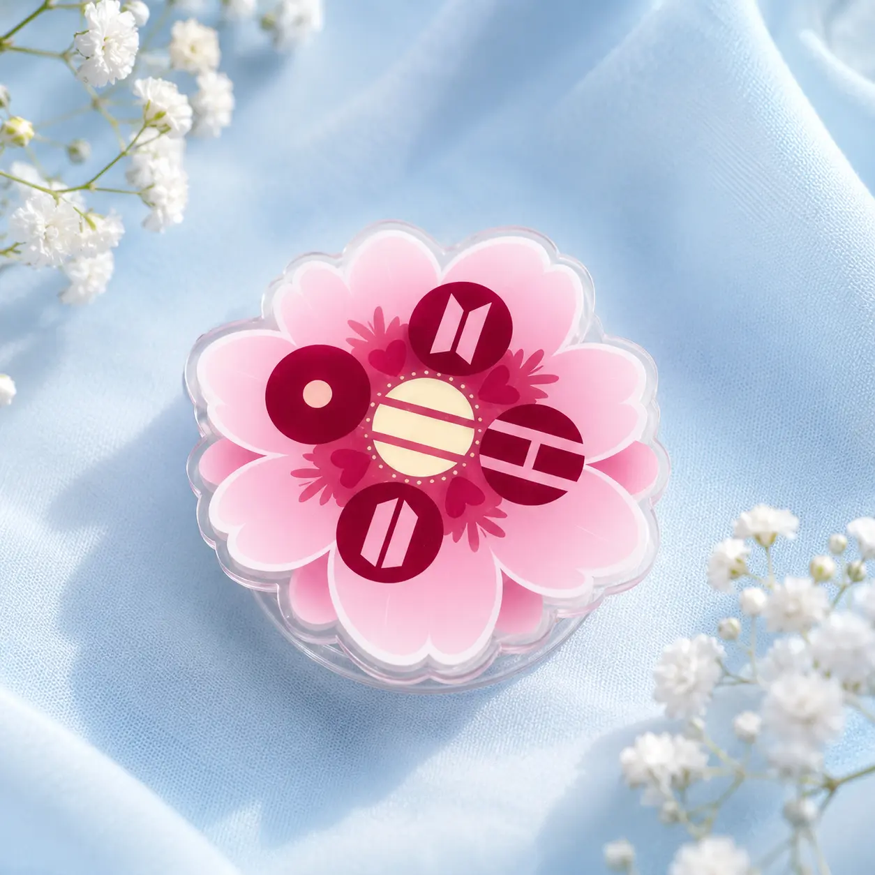 Pink Flower Magnetic Phone Grip Holder | Cherry Blossom Phone Stand
