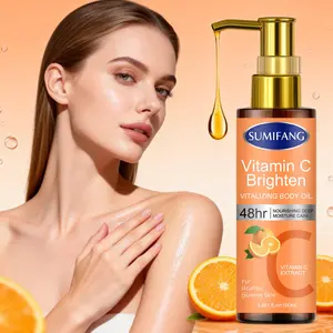 Vitamin C Brightening and Enhancing Body Oil, containing Vitamin C extract, deeply nourishes and moisturizes, leaving dry skin silky smooth and non-sticky. Suitable for multiple areas.