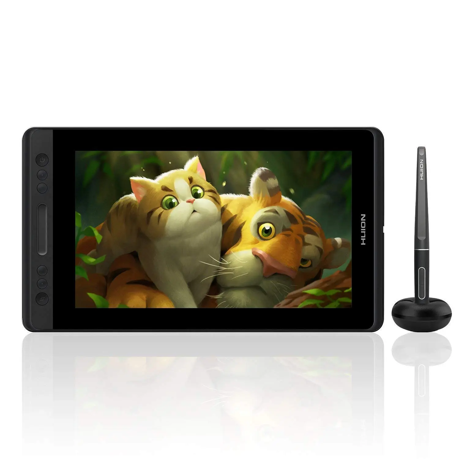 HUION Kamvas Pro 13 Writing Drawing Tablet - 13.3 inch Pen Display Digital Monitor with 8192 Pen Pressure, 120% sRGB, Anti-Glare Glass Panel, Battery-Free Stylus & Stand