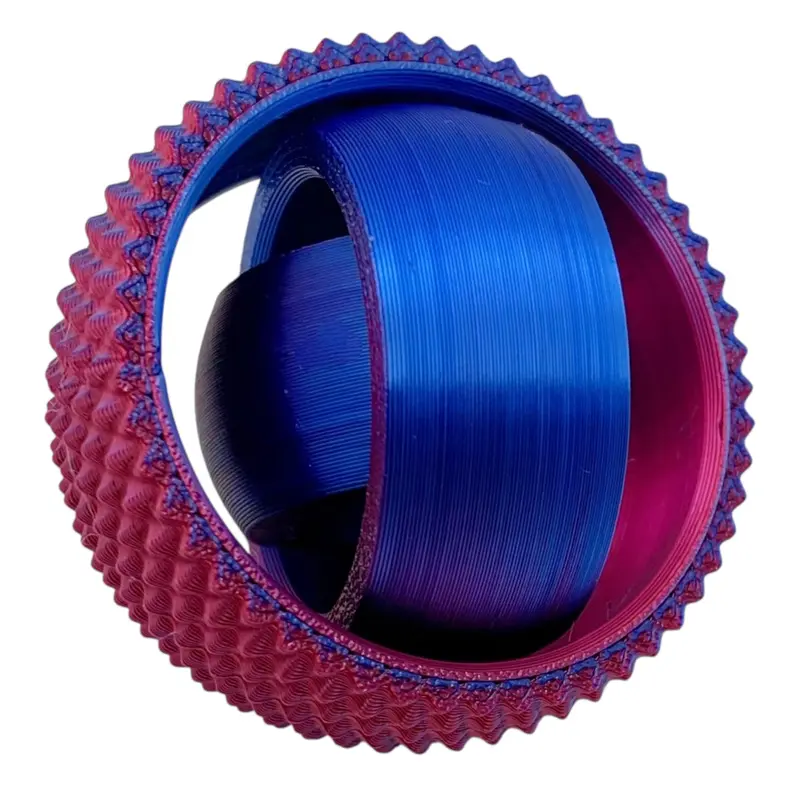 Multi-Color Textured Gyro Fidget - Engaging Activity for Active Lifestyle, Perfect for Active Kids - KAHN CREATIONS Spiky Clicky Spinner Stress Relief Fidgeting