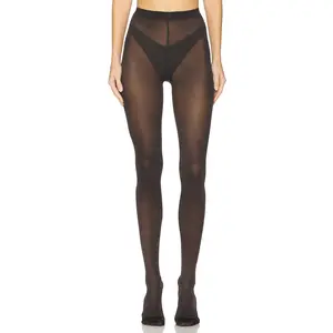 Wolford Satin Opaque 50 Tights in Nearly Black