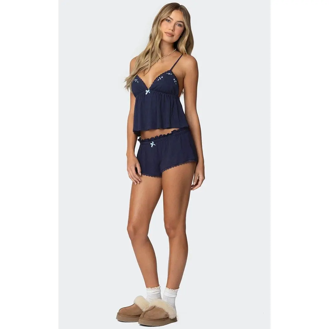 Edikted Women's Dream Waffle Shorts