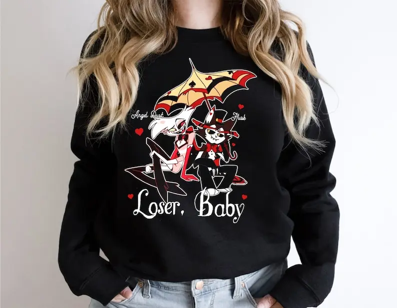 Hazbin Hotel Shirt, Loser Baby Shirt, Angel Dust & Husk Shirt, Angel Dust Hazbin Hotel, Husk Hazbin Hotel T-shirt Sweatshirt Hoodie