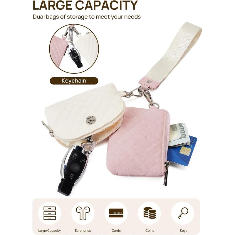 Telena Mini Zip Around Wristlet Wallets for Women Coin Purse Wristlet Keychain Dual Pouch Wallet Wristlet Gift Women's small wallet New Year's gift Telena Mini Zip Around Wristlet Wallets for Women Coin Purse Wristlet Keychain Dual Pouch Wallet Wristlet Gift Women's small wallet New Year's gift