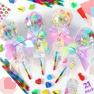 Valentine's Day Gift Box Set, Giant Lollipop Classroom School Present, Party Favor Packaging, Eco-Friendly Safe Durable Design