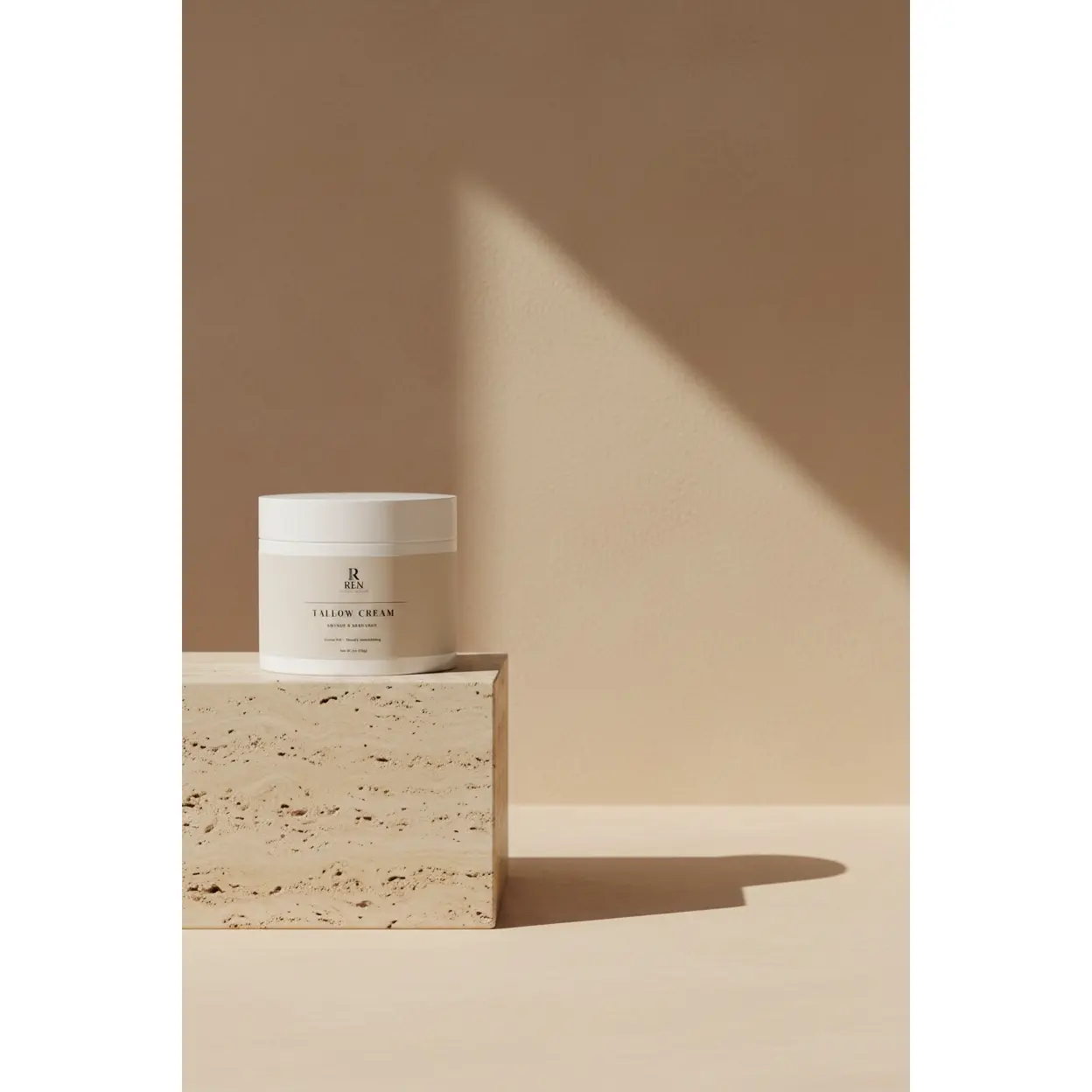 REN Essentials Tallow Cream Orange & Bergamot - Grass-Fed, Rich in Vitamins A, D, E & K, Deeply Nourishing, 2 oz (56g) - Comfort