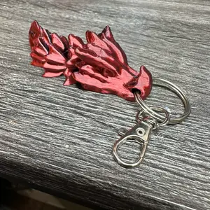 3D printed dragon keychain