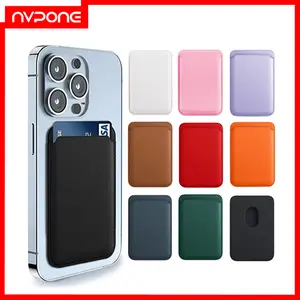Mobile Phone Leather Wallet Case For iPhone 15 Pro Max Magsafe Wallet Leather For iPhone 14 13 12Card Holder with MagSafe Magnet