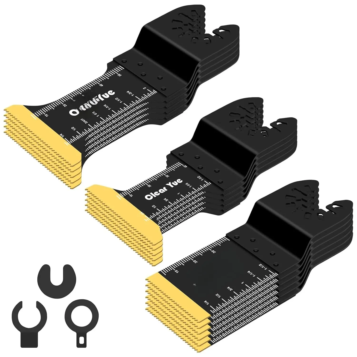 16 count Titanium Oscillating   Set (Boxed) for Metal, , Plastic, & More  Compatible with , Ryobi, Bosch, Milwaukee