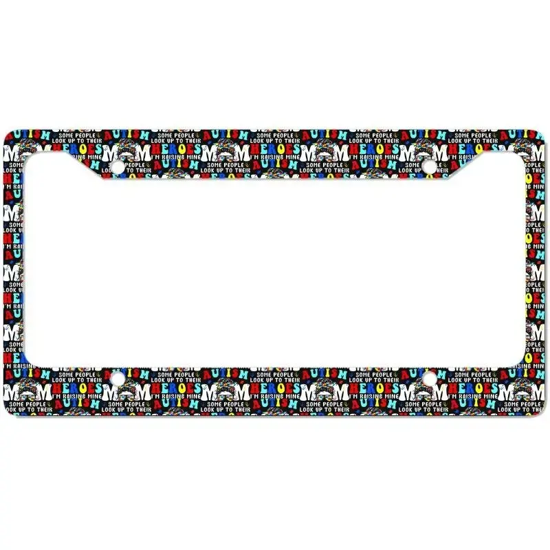 Autism Mom HEROES License Plate Frame