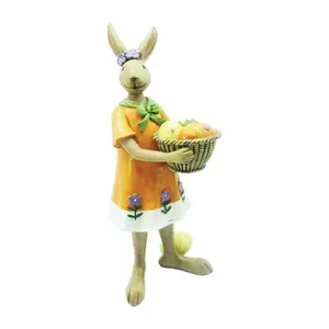 SWI 12.5" Mrs. Rabbit with basket of eggs