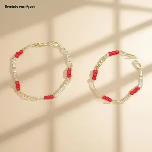 2-Pack Hypoallergenic Premium Gold-Tone Protection Bracelets – Parent-Child Matching Durable Design, Essential Family Bonding Accessory Perfect for Holiday Gatherings & Meaningful Family Gifting