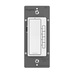 Radiant Digital Countdown Timer Rocker Light Switch, For Home Lighting Control, with Locator & Time Indicator, 60/40/20/10 Minute Settings, RT2WCCV4, White, 1 Count