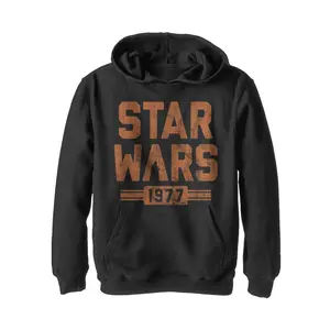Men's Star Wars Vader Striped Logo Pull Over Hoodie