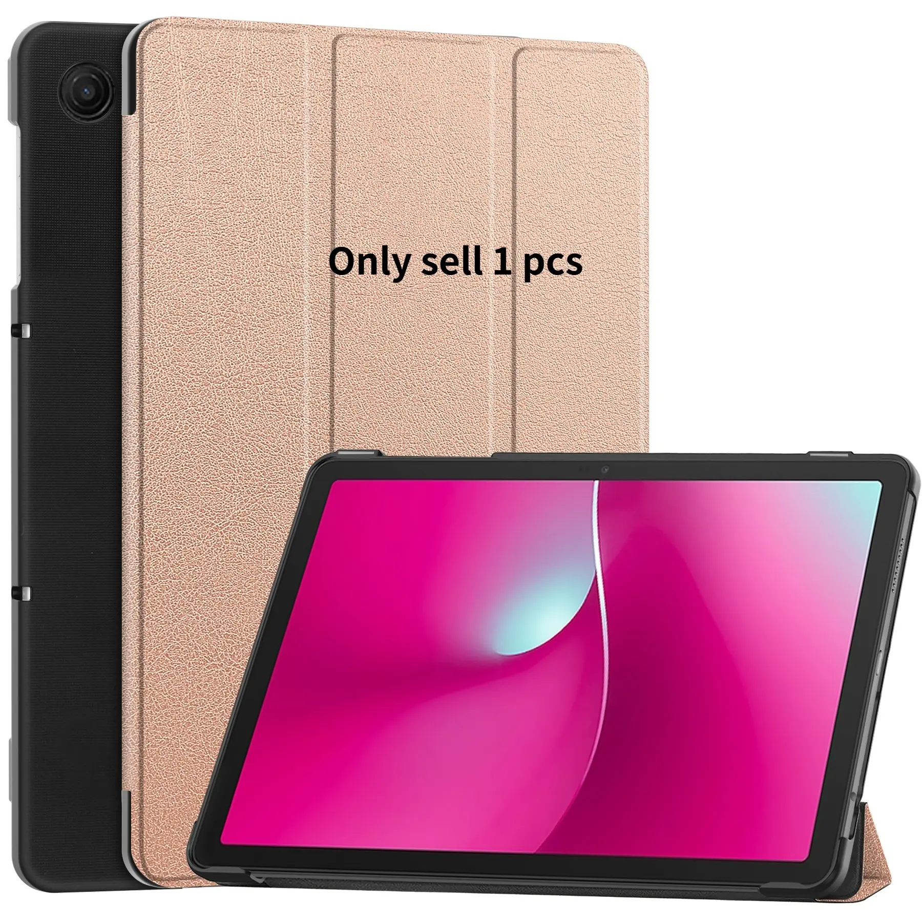 3-Fold Smart Case for T-Mobile Revvl Tab2 5G 10.1 inch 2025 & Revvl Tab 5G 10.36 inch 2023, Ultra-Slim Protective Cover with Auto Wake/Sleep, Magnetic Shockproof Lightweight Hard Shell, Tablet Protection, Durable Tablet Casing