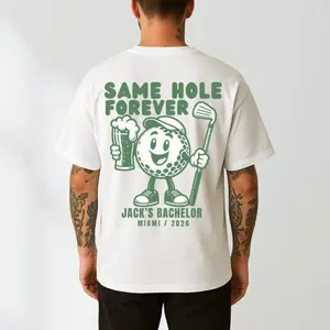 Same Hole Forever Bachelor Shirt, Custom Golf Bachelor Party Tee, Groom Matching Party Tee, Groomsmen Golf Tee, Groomsman Gift, Guys Weekend