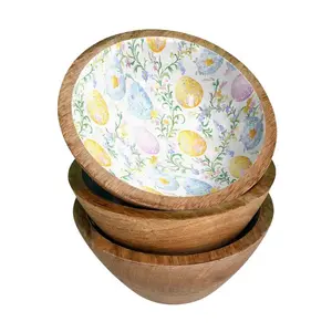 Floral Egg 6" Bowl (Set of 4)