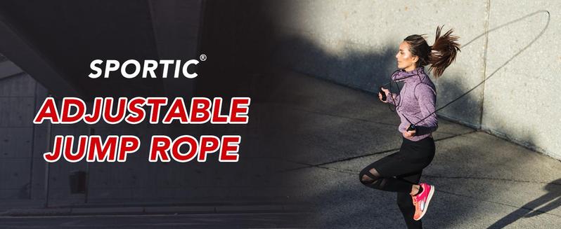 SPORTIC Pro Speed Jump Rope Adjustable Tangle-Free Ball Bearing Swivel Quick-Adjust Ergo Grips HIIT Cardio Fast Calorie Burn Home Gym Travel SPORTIC Pro Speed Jump Rope Adjustable Tangle-Free Ball Bearing Swivel Quick-Adjust Ergo Grips HIIT Cardio Fast Calorie Burn Home Gym Travel