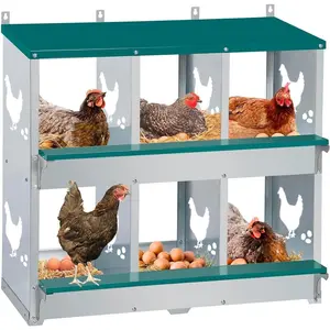 Chicken Nesting Box with Pre-Drilled Hanging Holes & Ventilation Holes, Easy Egg Collection & Cleaning, Laying Boxes for Hens, Ducks