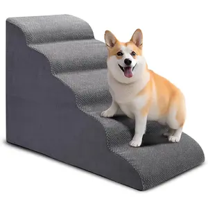 Stairs for Bed, 5 Tier  Steps for Couch and High Bed, Non-Slip Pet Stairs, 24" High Sofa  Ramp -  for Small Pets, Older Cats with Joint
