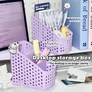 Multifunctional Desktop Organizer Set, Portable Office Supplies Storage Box, Holds Pens, Remote Controls, Cosmetics, High-Style Home Office Desk Organization