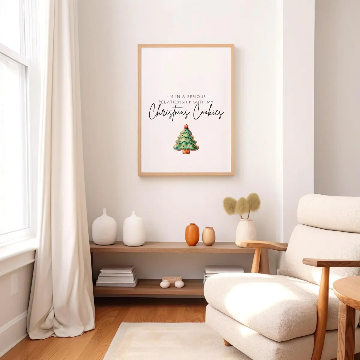 Christmas Tree Poster, Trendy Wall Art, Christmas Wall Art, Christmas Decorations, Funny Christmas Decorations, Room Decor, Unframed – 5 Size, 8x12 to 27x40 inch