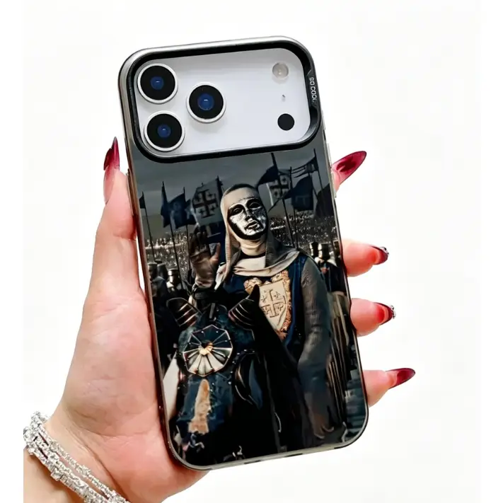 Jerusalem Baldwin Silver Matte Finish Mobile Phone Case - Compatible with iPhone 12/13/14/15/16/17, iPhone Series Accessory