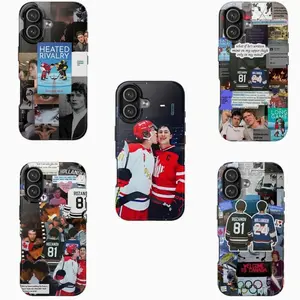 Vintage Heated Rivalry Phone Case, Ilya Rozanov Shane Hollander Design, Tough Shockproof Durable Protective Cover, Compatible with iPhone 11-17 Pro Max/Plus and Samsung Galaxy S23-25, Fan Gift