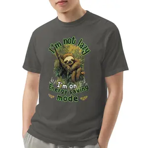 LIMITED EDITION  Unisex T-Shirt I’m not lazy, I’m on energy-saving mode Unisex garment-dyed heavyweight t-shirt Fast Shipping C