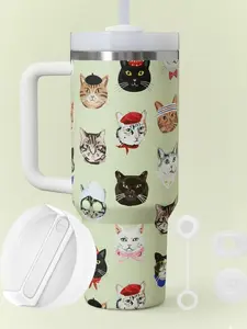 Cat Collage Special Edition 40 oz Tumbler with Adorable Cat Designs