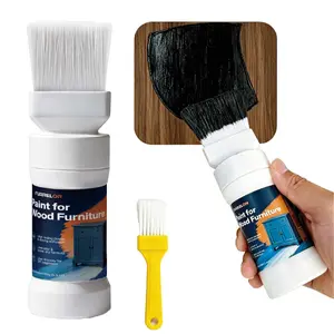 Wood Touch Up Paint, Paint for Refinishing, 6.35 Oz All-in-One Water Based Repair for Wooden Furniture, Cabinets, Doors, No Sanding, Fast Drying - FURRELOR