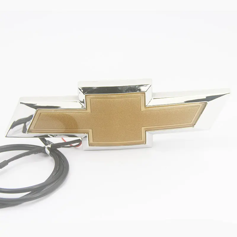 Chevy Lighted Grille Car Emblem – 5D Cold Light Multicolor LED Bowtie Car Logo Emblem