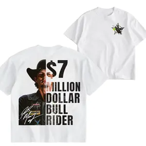 JB Mauney T-Shirt, Vintage Bull Rider Shirt, Retro Rodeo Cowboy Tee, Gift For Him, Gift For Her, JB Mauney Merch 2 sided TShirt, Western Outfit